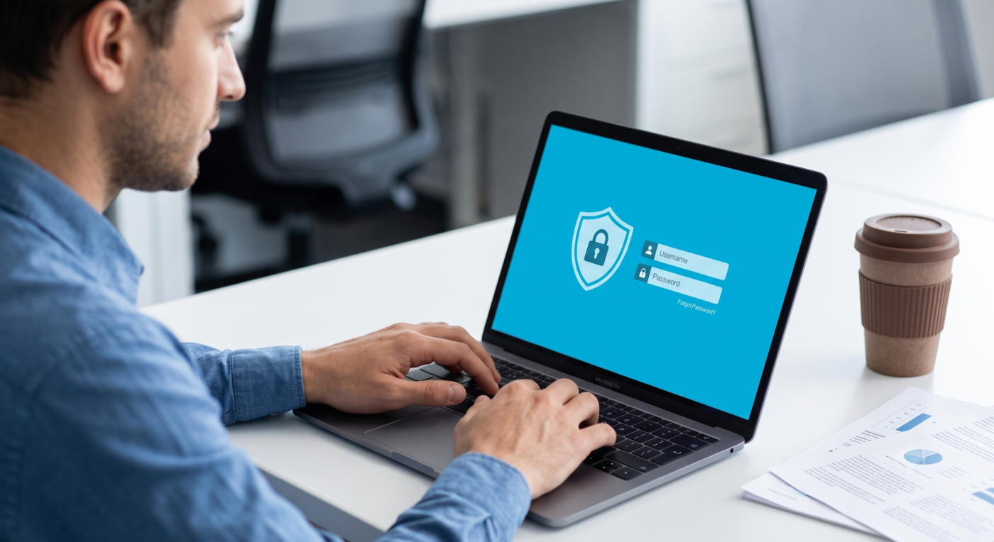 An IT manager restricting administrative access controls on a laptop as part of secure employee offboarding.